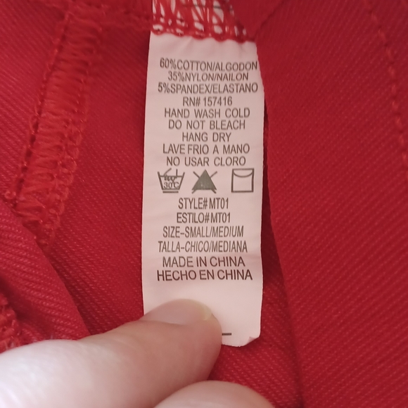 Red moto jeggings (NEW) - Picture 5 of 5